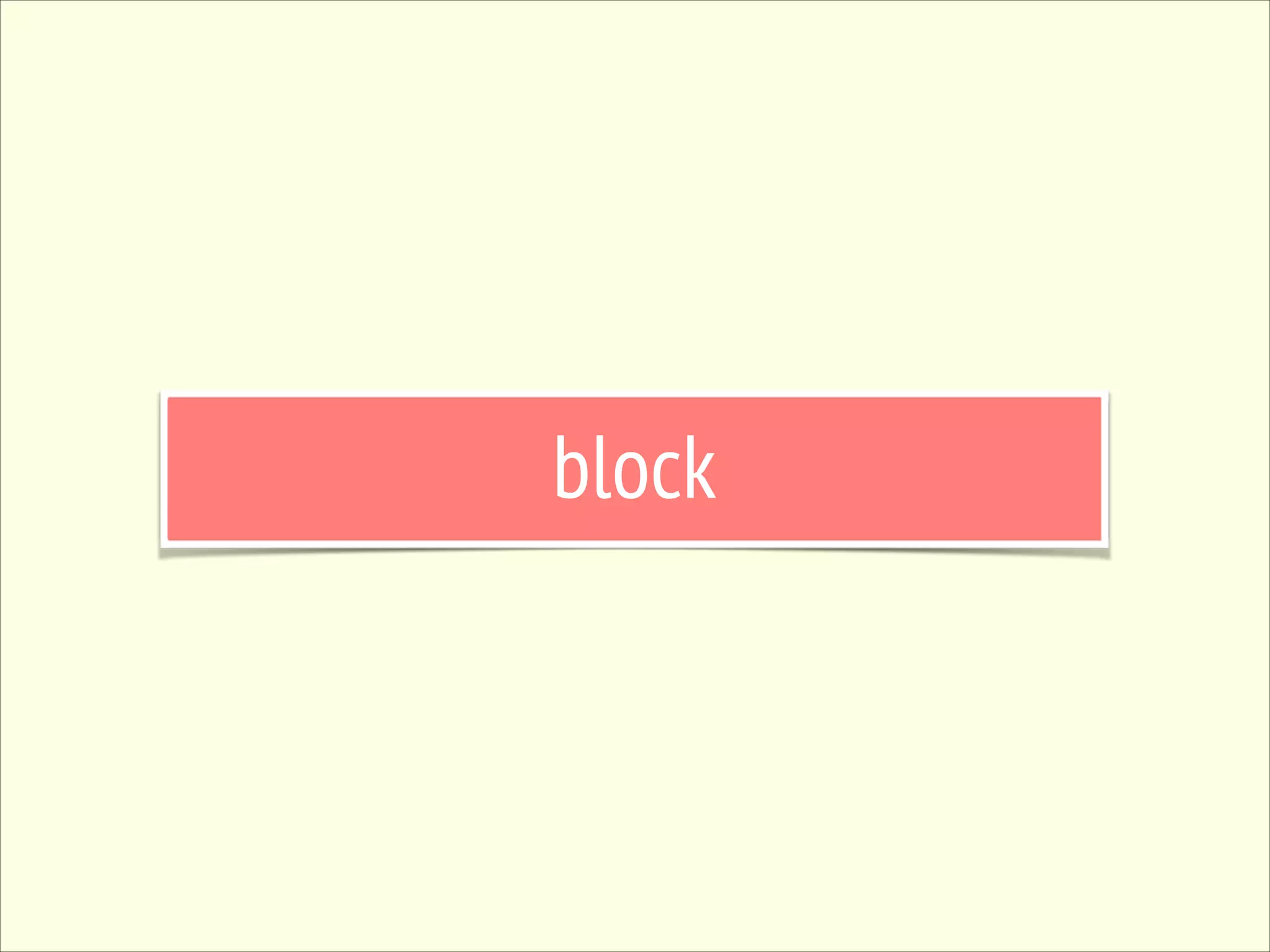 block 