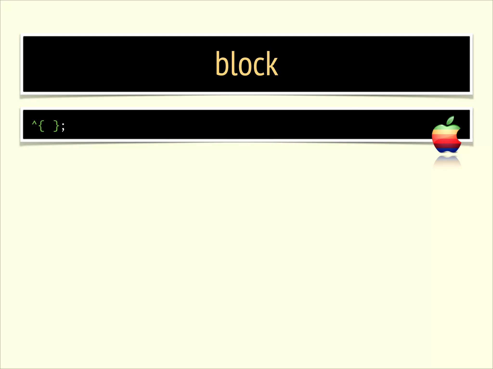 block ^{ }; 