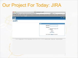 Our Project For Today: JIRA
5
 