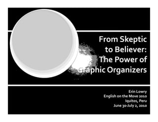 From skeptic to believer  the power of graphic organizers