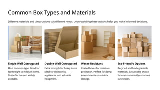 From Small to Extra Large—How to Choose the Perfect Packing Box! | PPTX