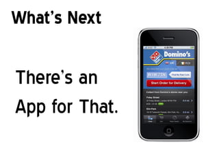 What’s Next

There’s an
App for That.
 