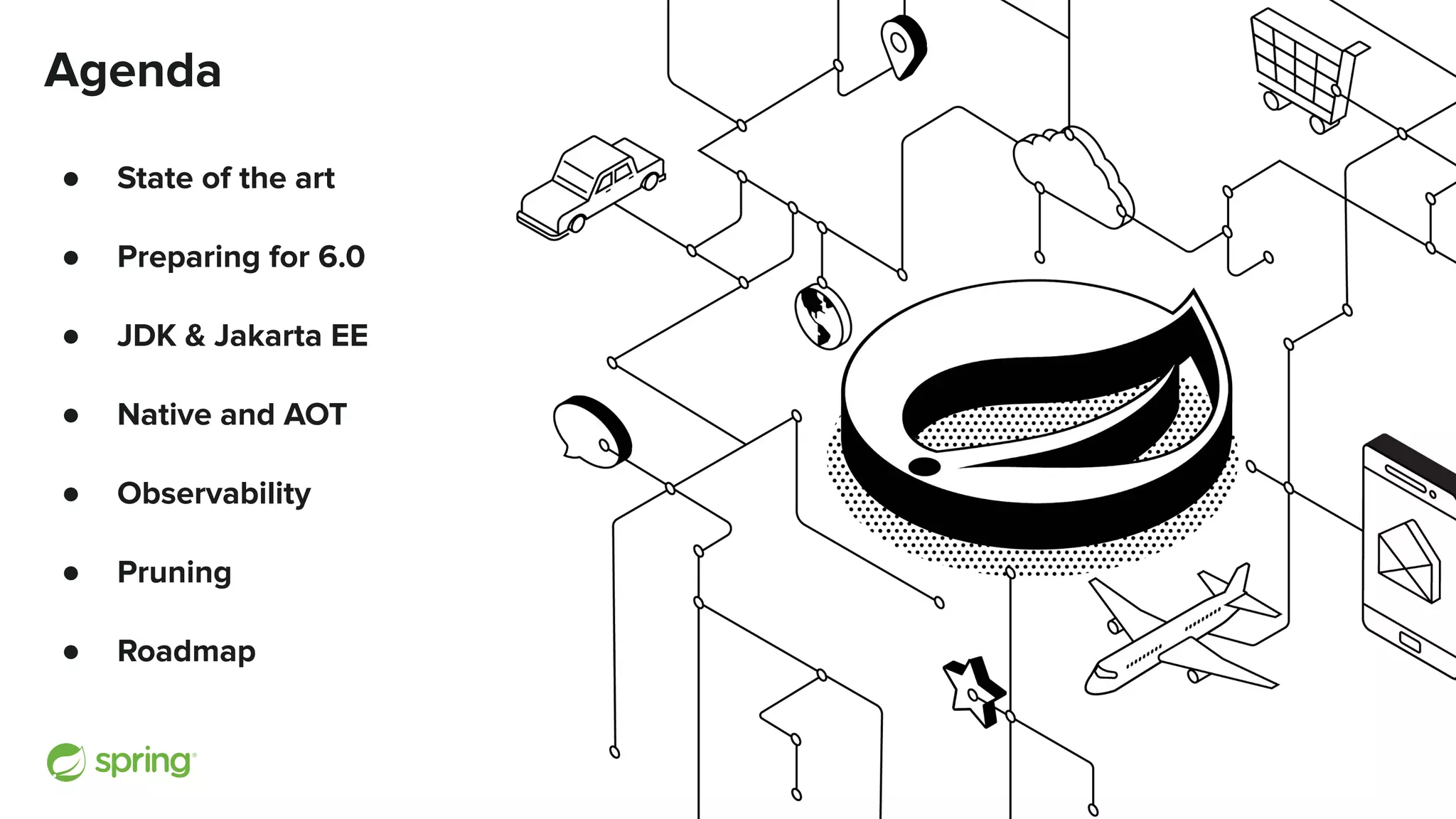 Agenda
● State of the art
● Preparing for 6.0
● JDK & Jakarta EE
● Native and AOT
● Observability
● Pruning
● Roadmap
 