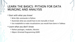 From SQL to Python - A Beginner's Guide to Making the Switch | PPTX