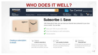 WHO DOES IT WELL?
13
 