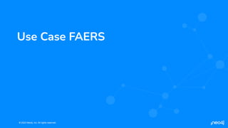 © 2023 Neo4j, Inc. All rights reserved.
© 2023 Neo4j, Inc. All rights reserved.
Use Case FAERS
 