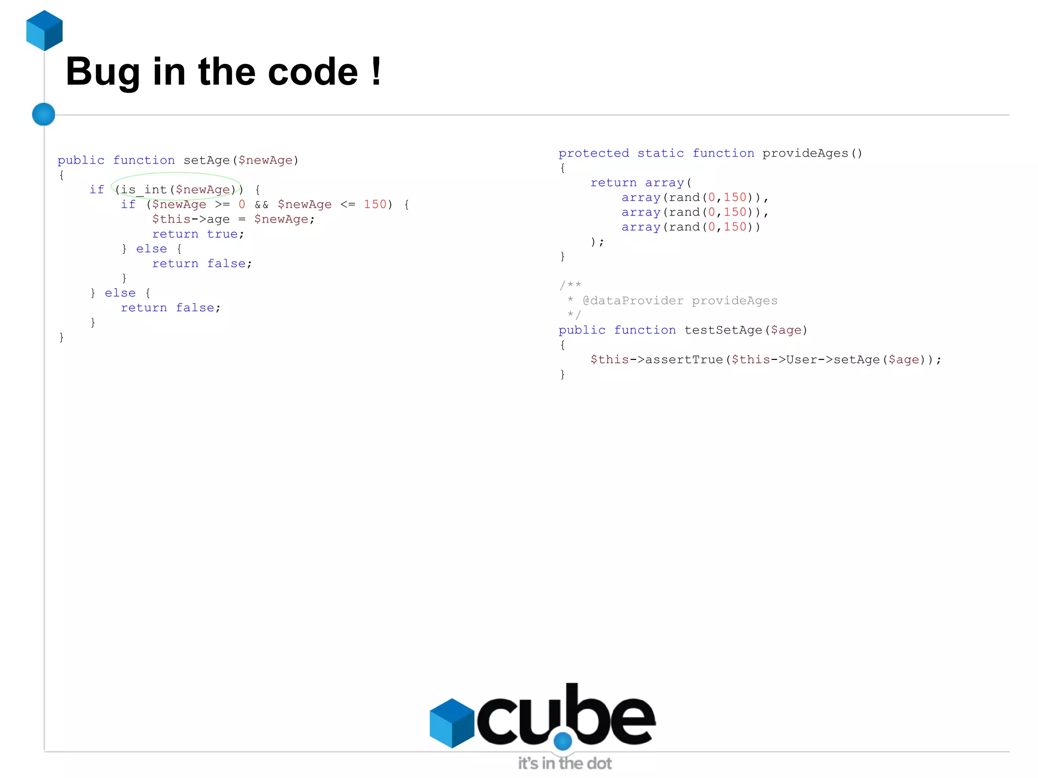 Why unit test ? Write code 