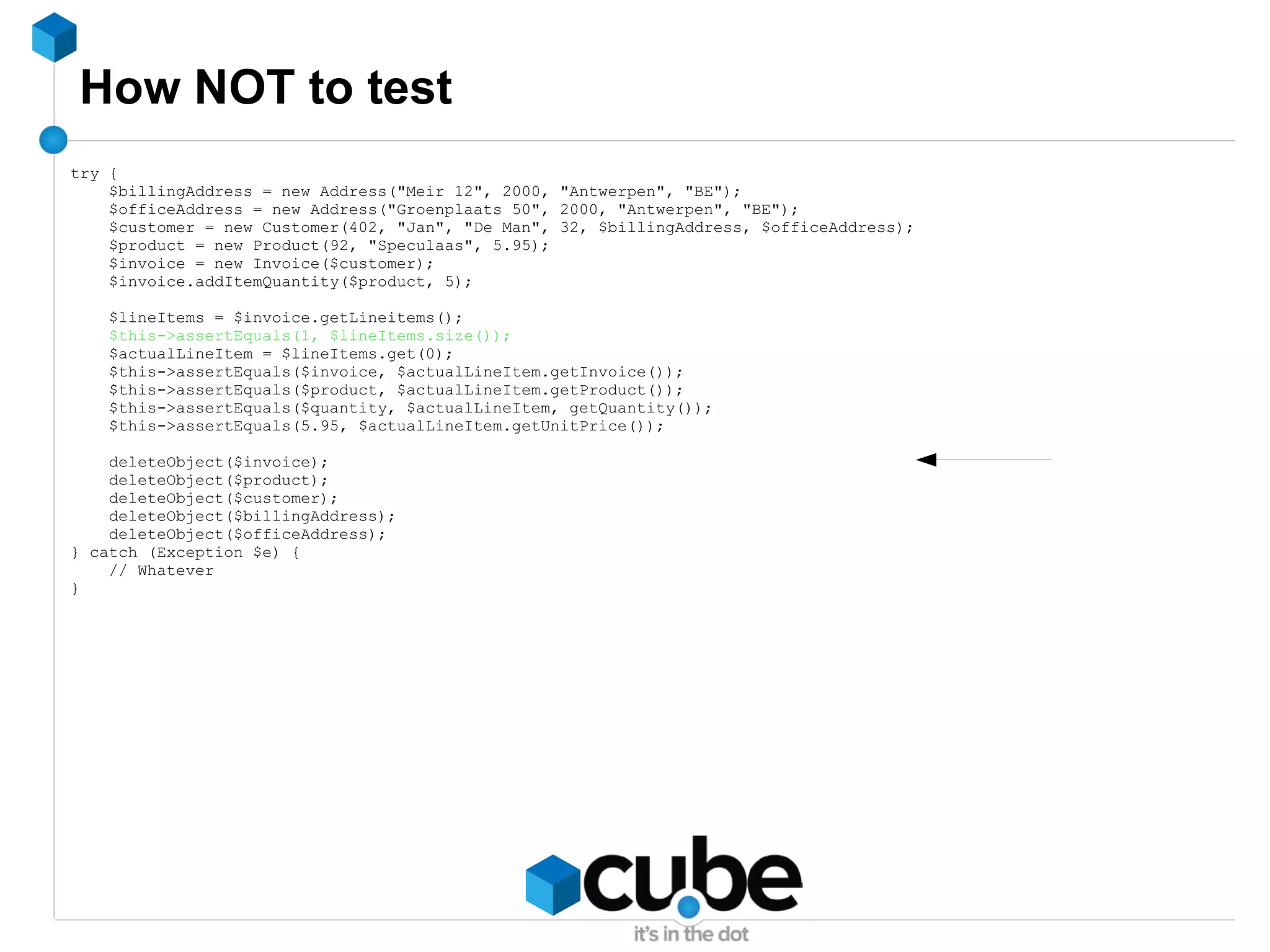 etc. So what do you do ? ->  You look for the bug ! 