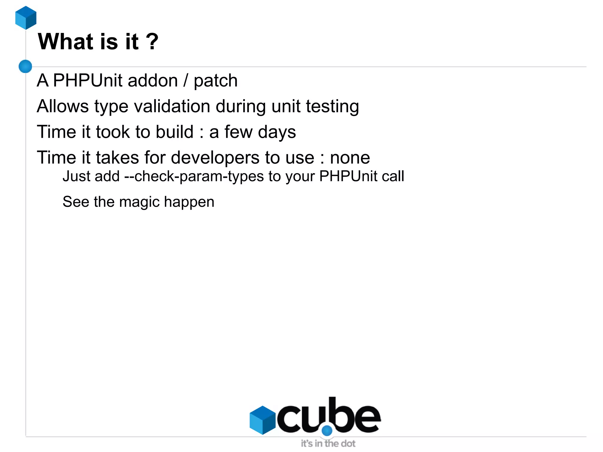 Running the test > phpunit <test-filename.php> 