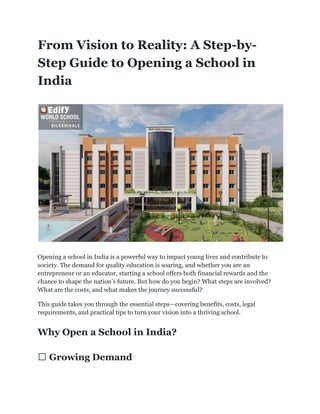 From Vision to Reality: A Step-by-Step Guide to Opening a School in ...