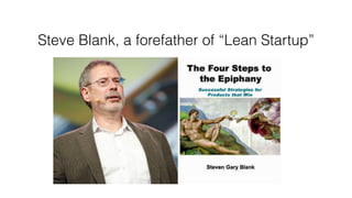 Steve Blank, a forefather of “Lean Startup”
 
