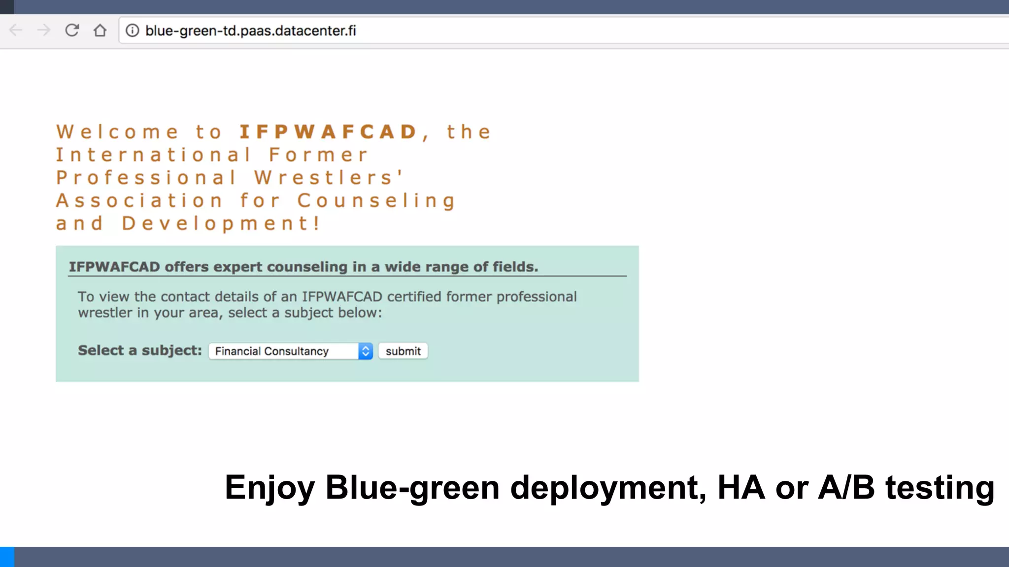 Enjoy Blue-green deployment, HA or A/B testing
 