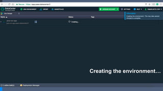 Creating the environment…
 