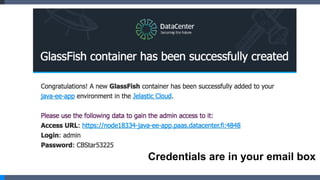 Credentials are in your email box
 