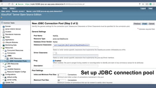 Set up JDBC connection pool
 