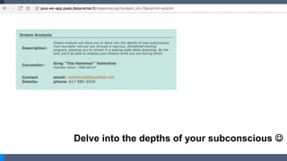 Delve into the depths of your subconscious 
 