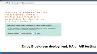 Enjoy Blue-green deployment, HA or A/B testing
 