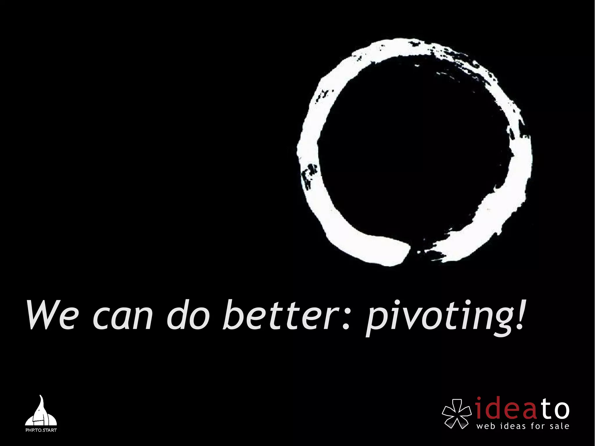 We can do better: pivoting!
 