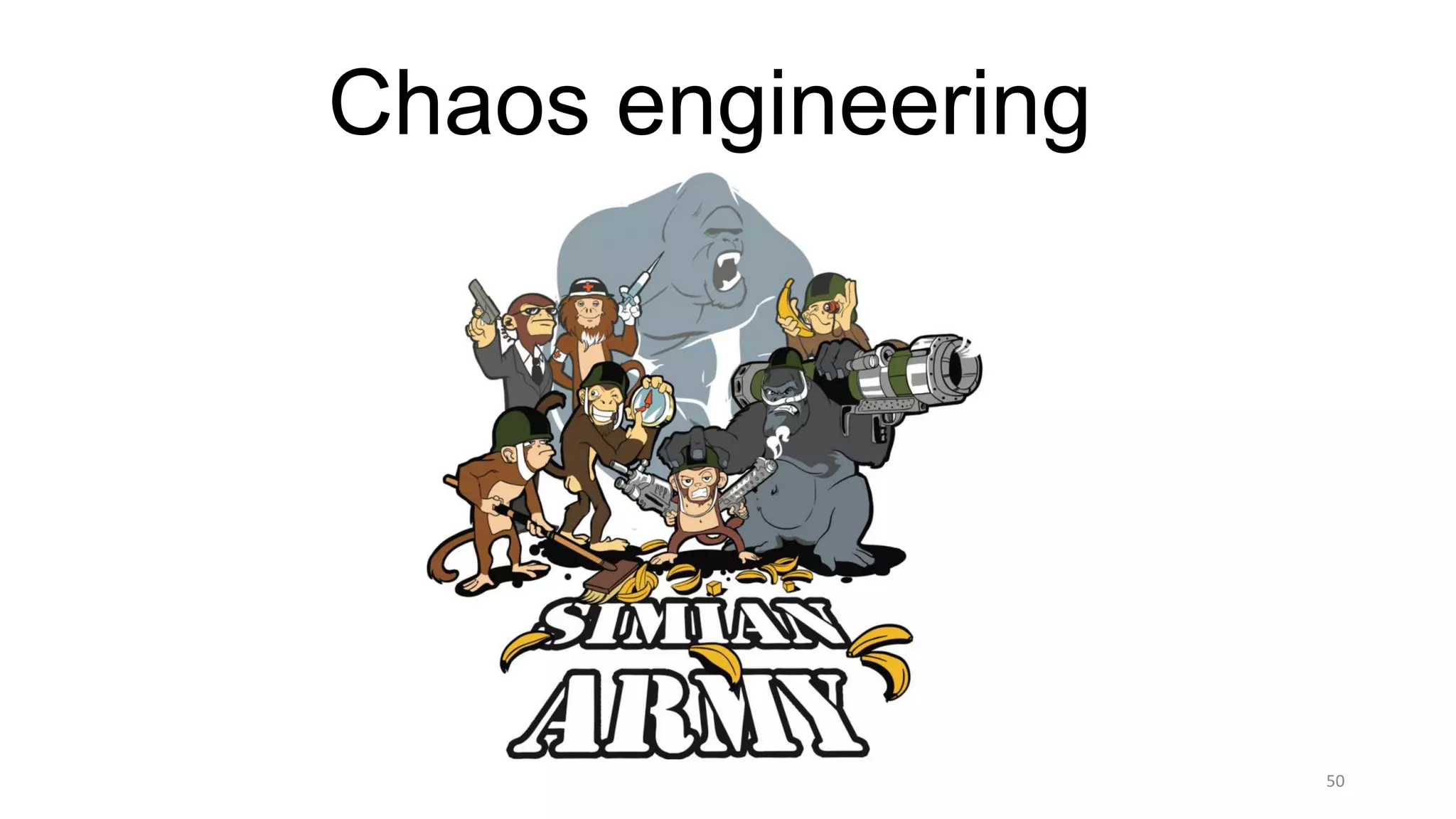 50
Chaos engineering
 