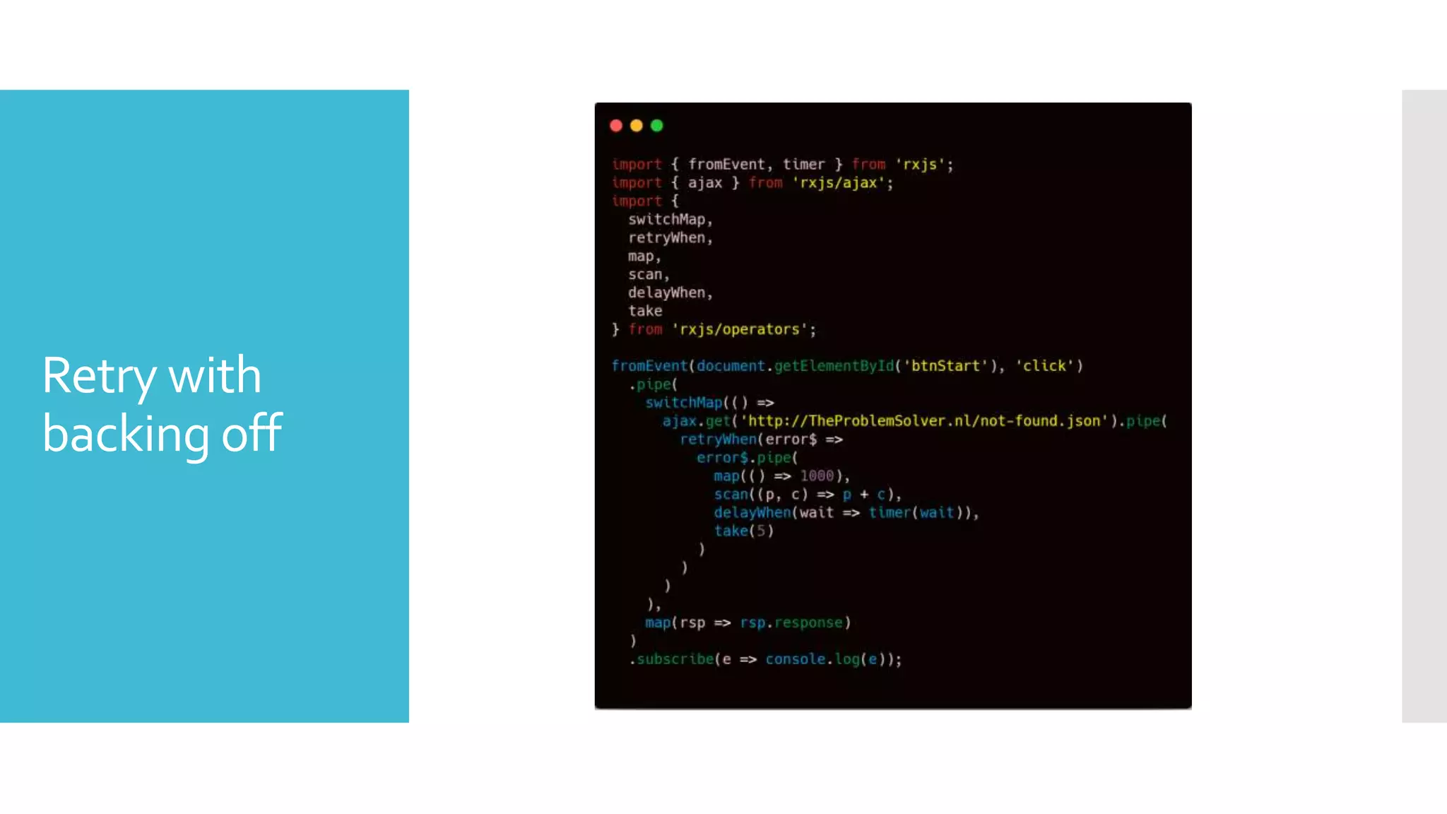 Retry with backing off 