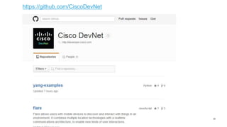 20
https://github.com/CiscoDevNet
 