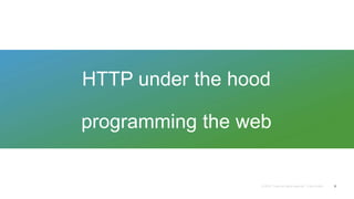 HTTP under the hood
programming the web
5
 