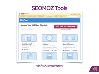http://www.seomoz.org/tools
SEOMOZTools
 