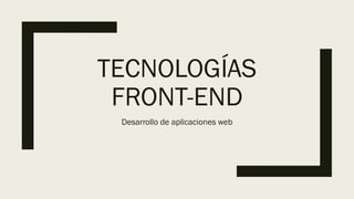 Front end | PDF