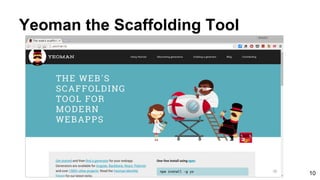 Yeoman the Scaffolding Tool
10
 