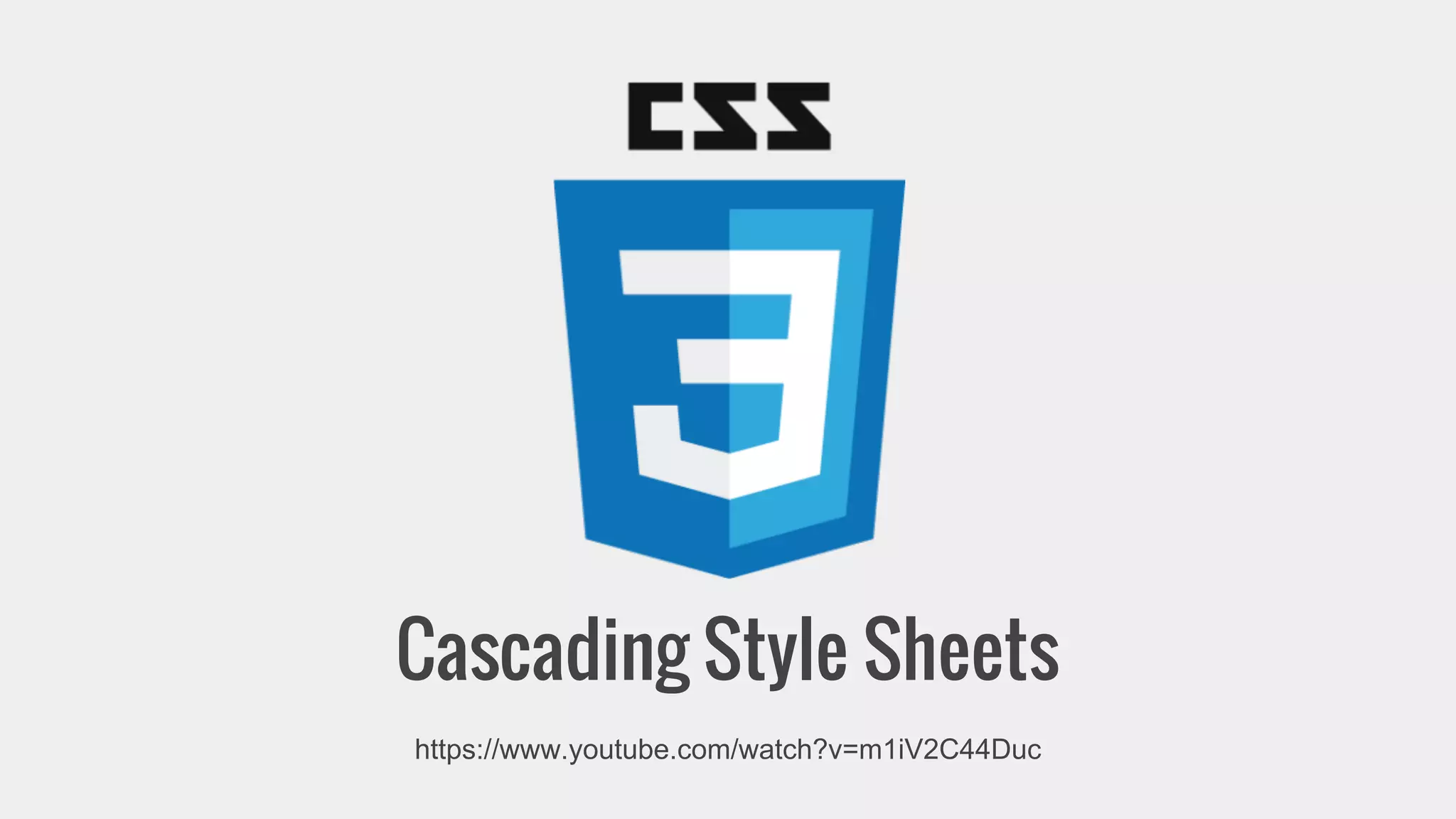 Cascading Style Sheets 
https://www.youtube.com/watch?v=m1iV2C44Duc 
 