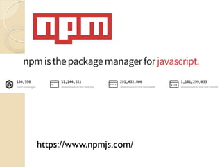 https://www.npmjs.com/
 