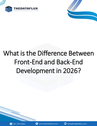 Frontend and Backend Development Solutions | The Dataflux | PDF