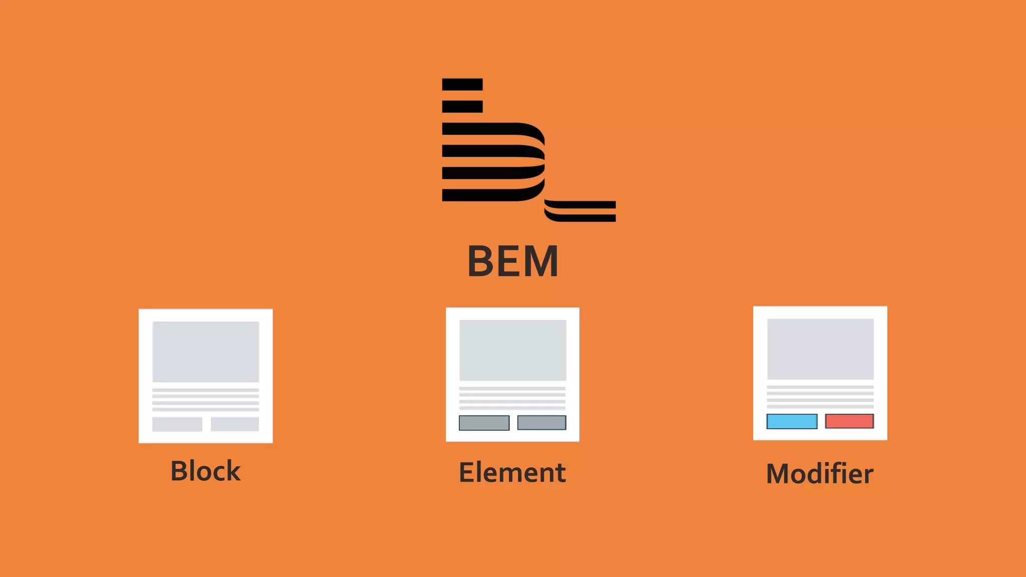 BEM
Block Element Modifier
 