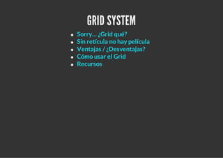 Front end basics - Grid System | PDF