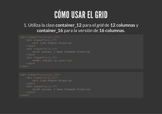 Front end basics - Grid System | PDF