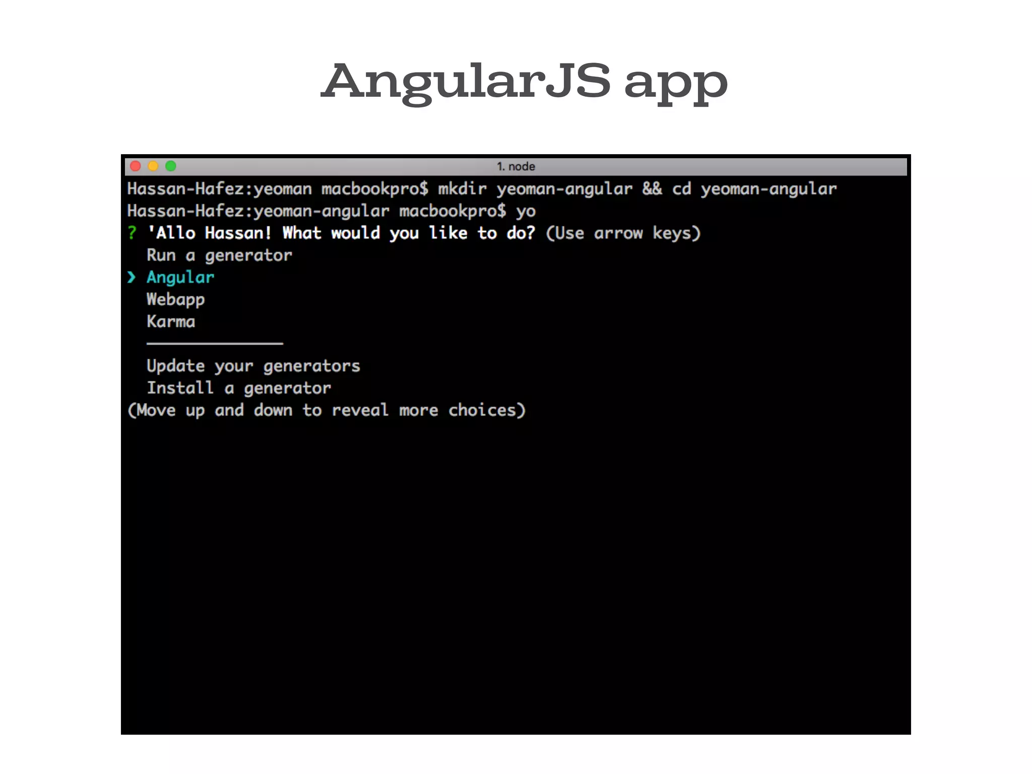AngularJS app
 