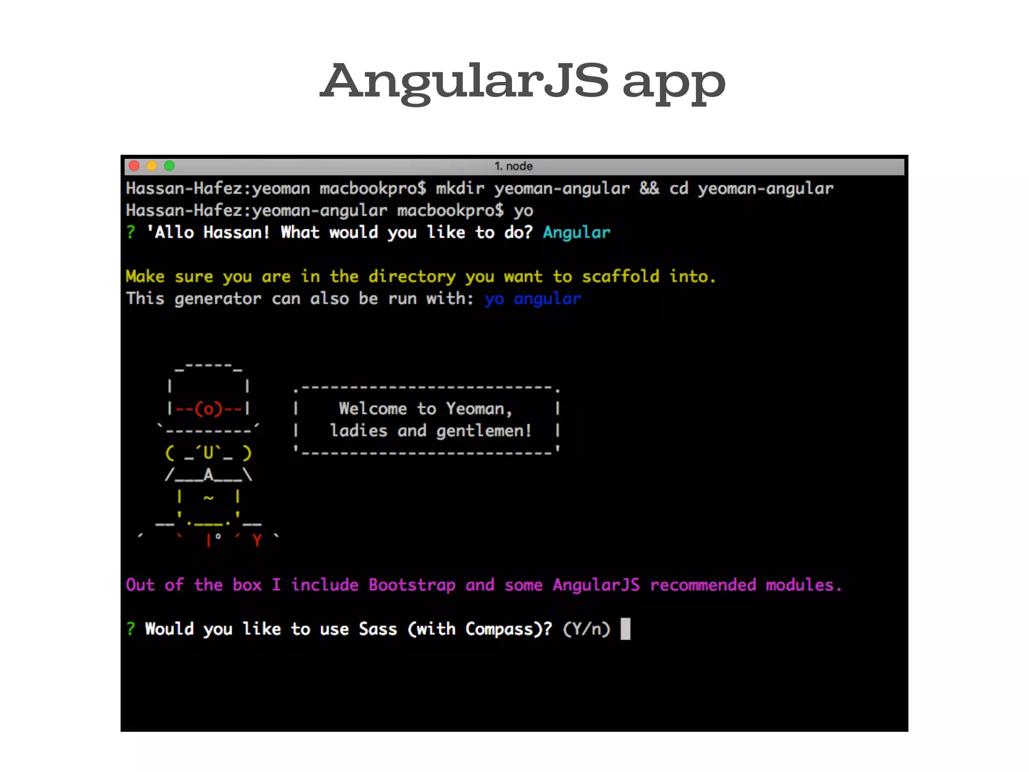 AngularJS app
 