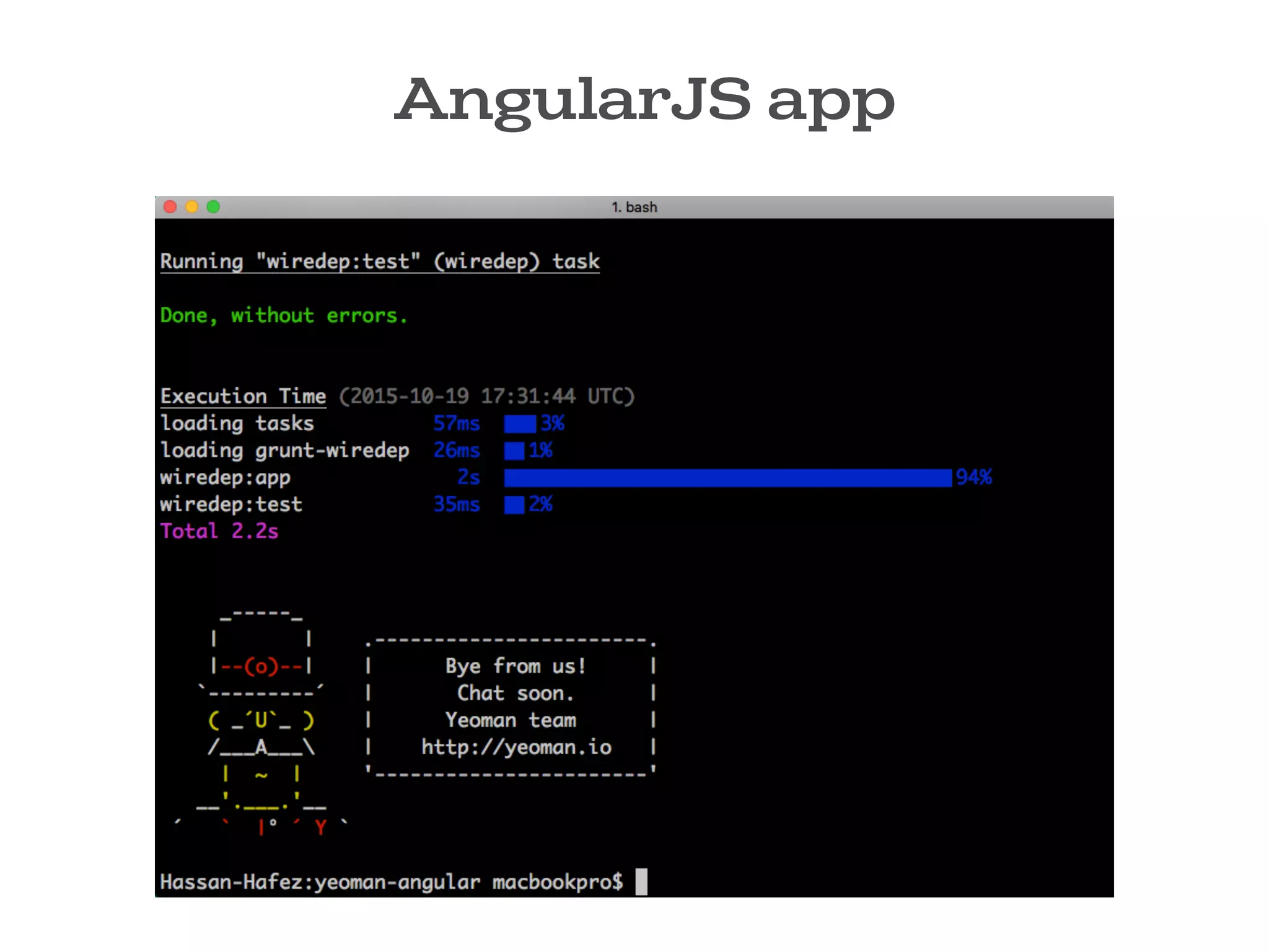 AngularJS app
 