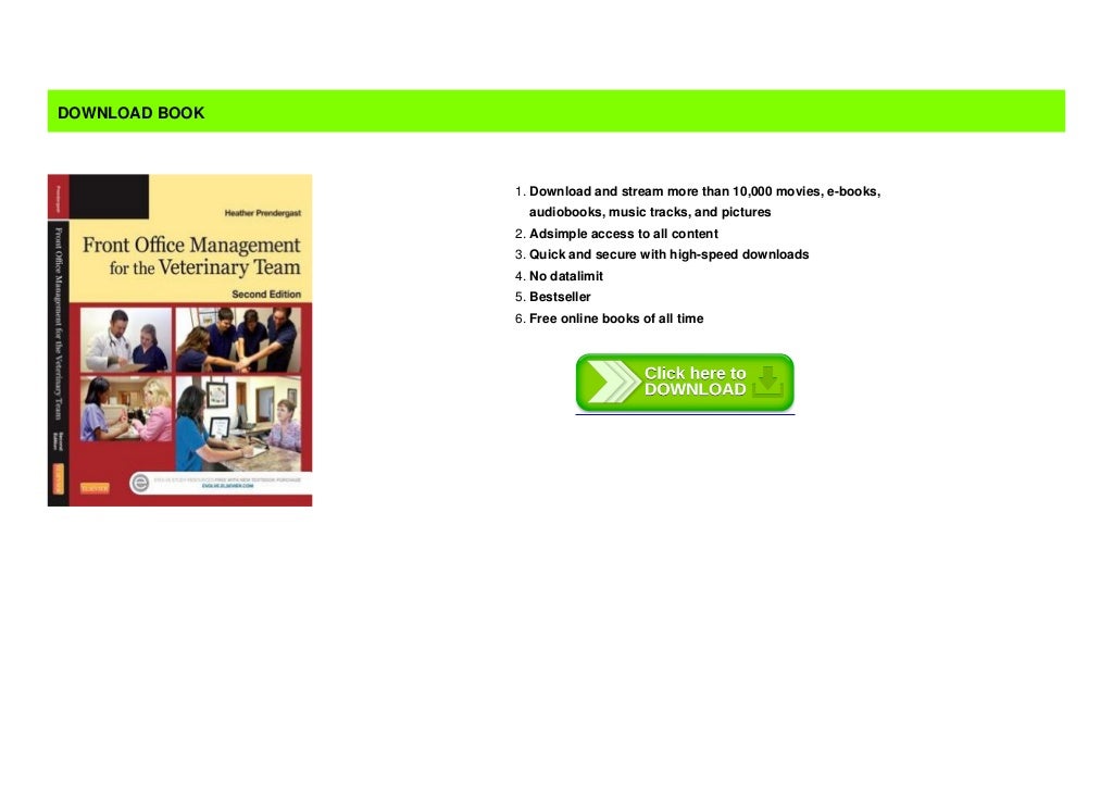  Download PDF Front Office Management For The Veterinary Team With