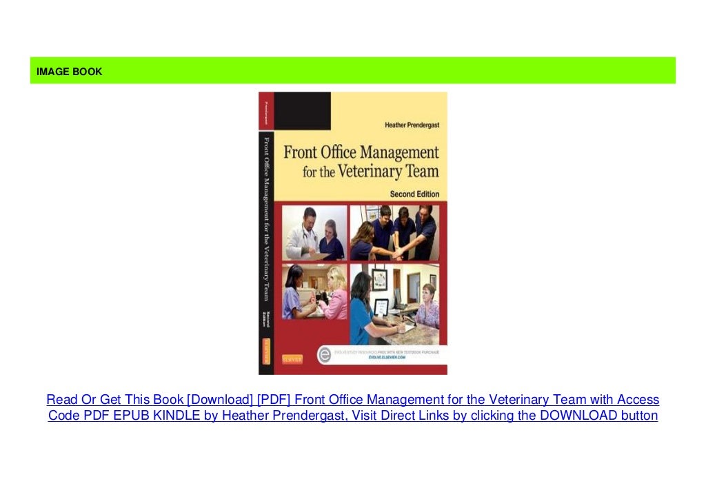  Download PDF Front Office Management For The Veterinary Team With 