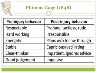 Phineas Gage (1848)
 
