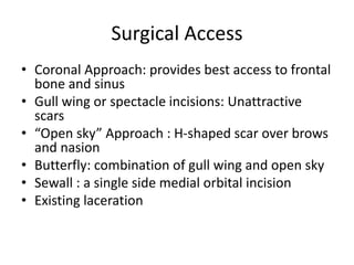 Frontal sinus fracture | PPTX