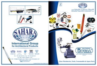 Sahara Glass Machine Spareparts and Tools