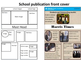 School publication front cover
 