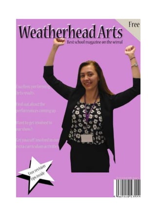 Completed school magazine front cover
