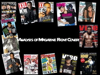Analysis of Magazine Front Covers 