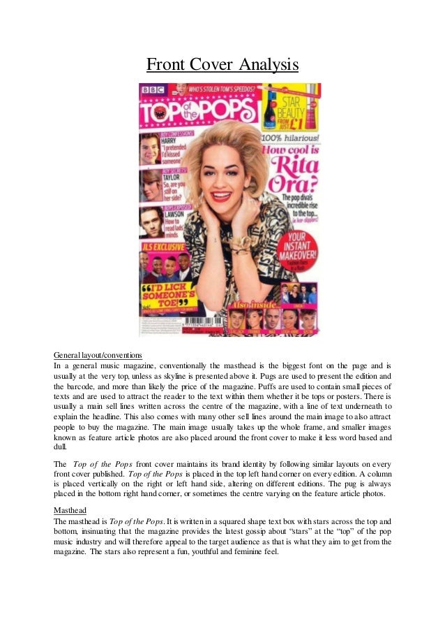 How to write an analysis example image