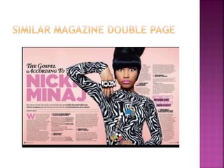 Front cover contents double pages relevance