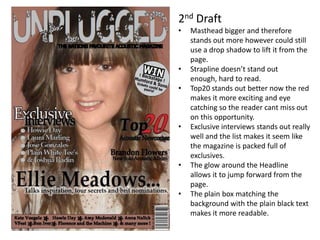 Cover lines don’t stand out enough, easily missed at first glance.