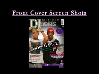 Front Cover Screen Shots 